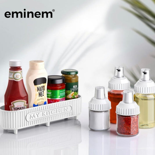 Eminem Ensemble de cuisine 5 Pcs en verre pour épices et huiles تنزوت