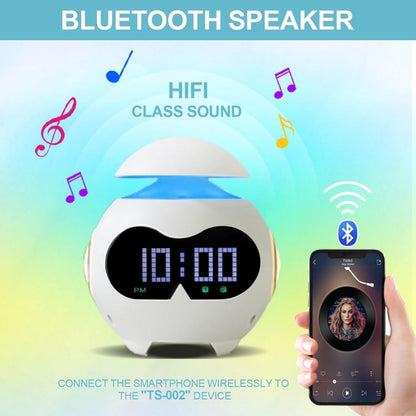 Réveil Émotionnel avec Veilleuse et Haut-Parleur Bluetooth – منبه مع ضوء ليلي ومكبر صوت بلوتوث