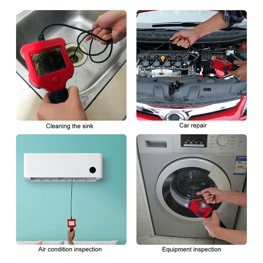 Caméra d’inspection endoscope industrielle avec écran LCD – كاميرة للأمكان الضيقة مع شاشة
