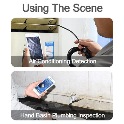 Endoscope WiFi Caméra d’inspection sans Fil 8 mm 6 LED réglables pour Smartphone – كاميرة للمناطق الضيقة