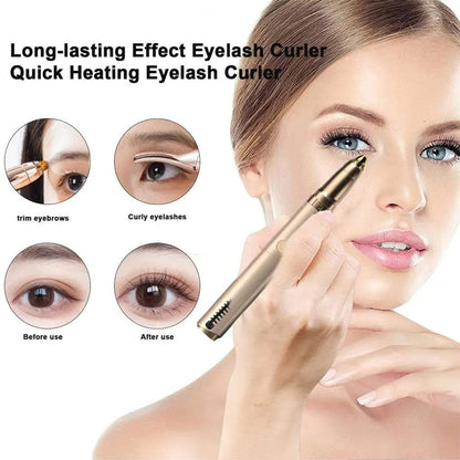 Recourbe-cils chauffant et tondeuse à sourcils 2 en 1 – جهاز تقويم الرموش