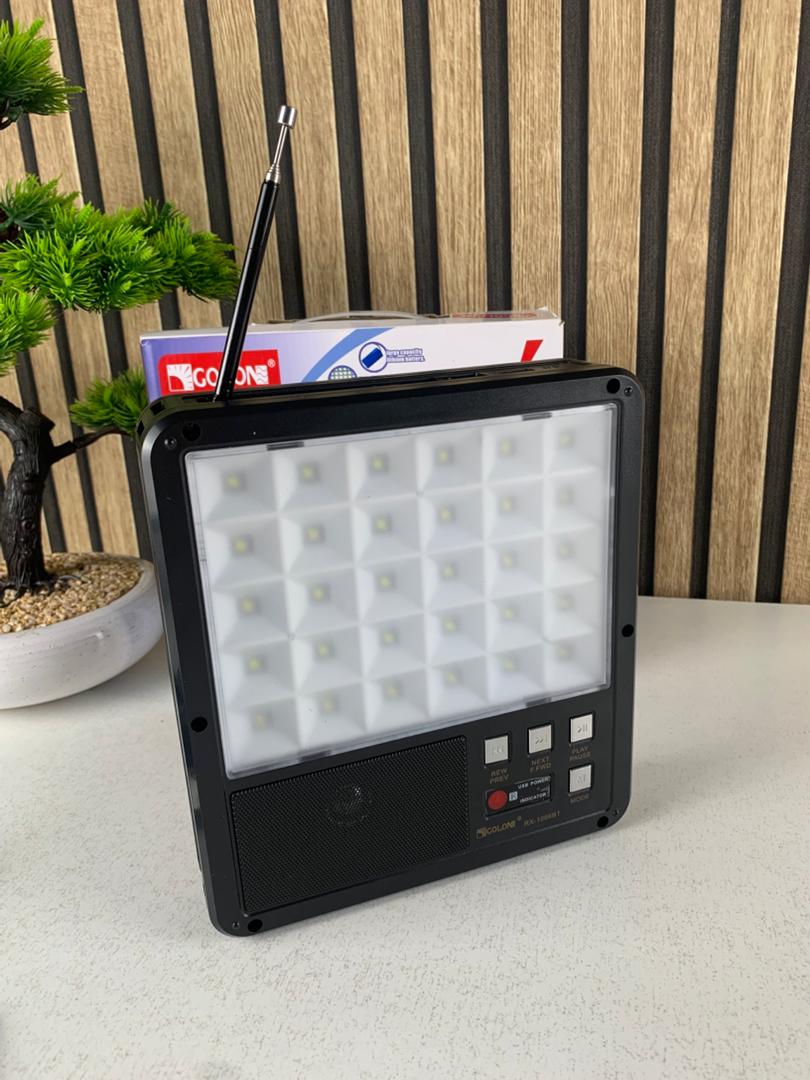 Kit d’Éclairage Solaire avec Haut Parleur Bluetooth RX-1066BT – طقم إنارة بالطاقة الشمسية
