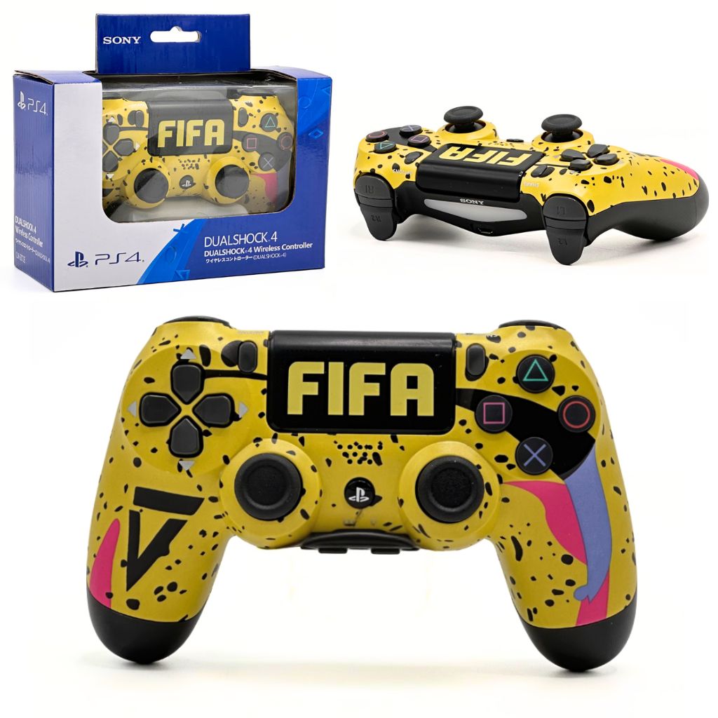 SONY DualShock Manette PS4 Sans Fil, Batterie Rechargeable (High Copy) – Limited Edition FIFA تنزوت