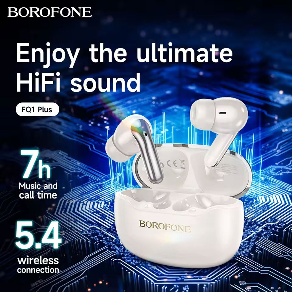 Écouteurs sans fil Bluetooth V5.4 FQ1 Plus ANC BOROFONE – سماعات أذن لاسلكية - تنزوت