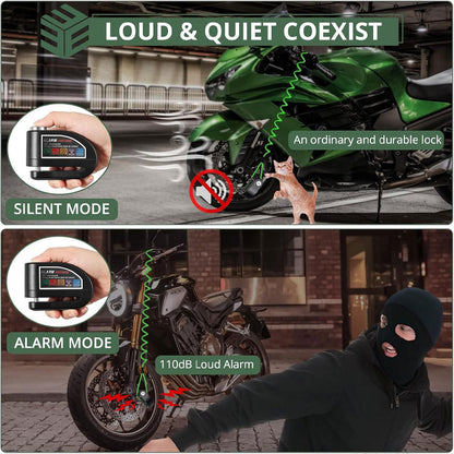 Antivol pour Disque Moto Alarme 110dB Waterproof – جهاز إنذار للدراجات النارية