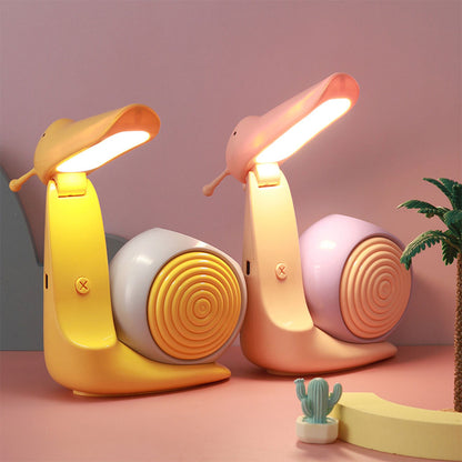 Lampe Veilleuse Escargot Mignonne LED avec Porte-stylo – مصباح على شكل حلزون لمكتب الأطفال