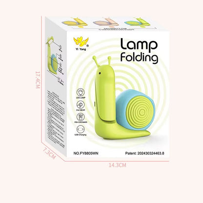 Lampe Veilleuse Escargot Mignonne LED avec Porte-stylo – مصباح على شكل حلزون لمكتب الأطفال