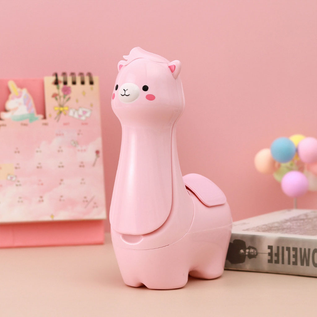 Lampe Veilleuse Lama Mignonne LED avec Porte-stylo – مصباح على شكل لاما لمكتب الأطفال