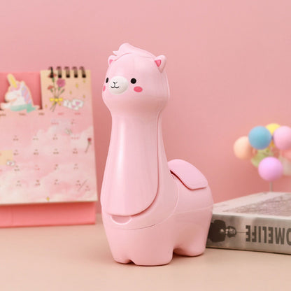 Lampe Veilleuse Lama Mignonne LED avec Porte-stylo – مصباح على شكل لاما لمكتب الأطفال