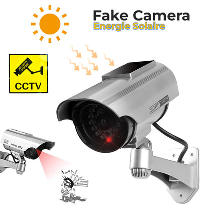Fausse Caméras de Vidéosurveillance à énergie Solaire avec Clignotant Rouge LED تنزوت