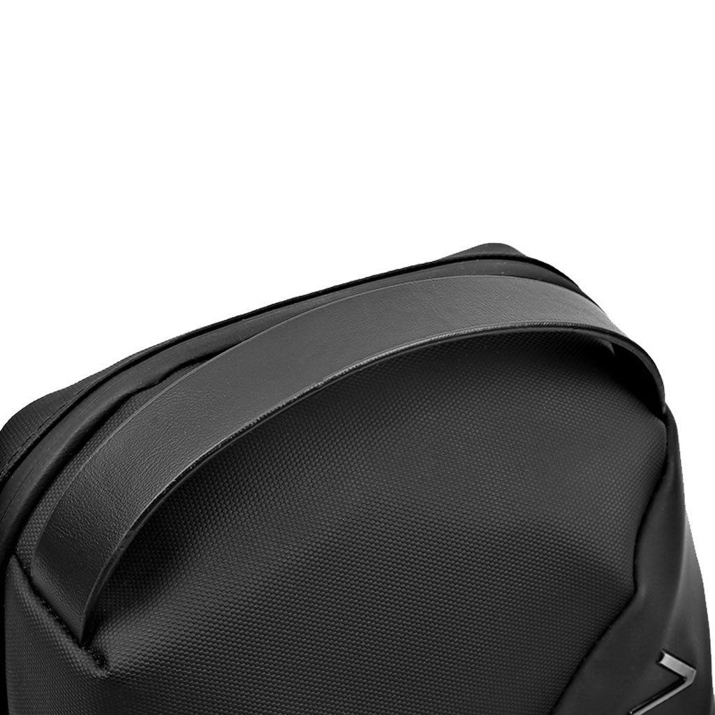 Fashion Black Sac de poitrine décontracté pour hommes avec bandoulière LX068 - Bleu