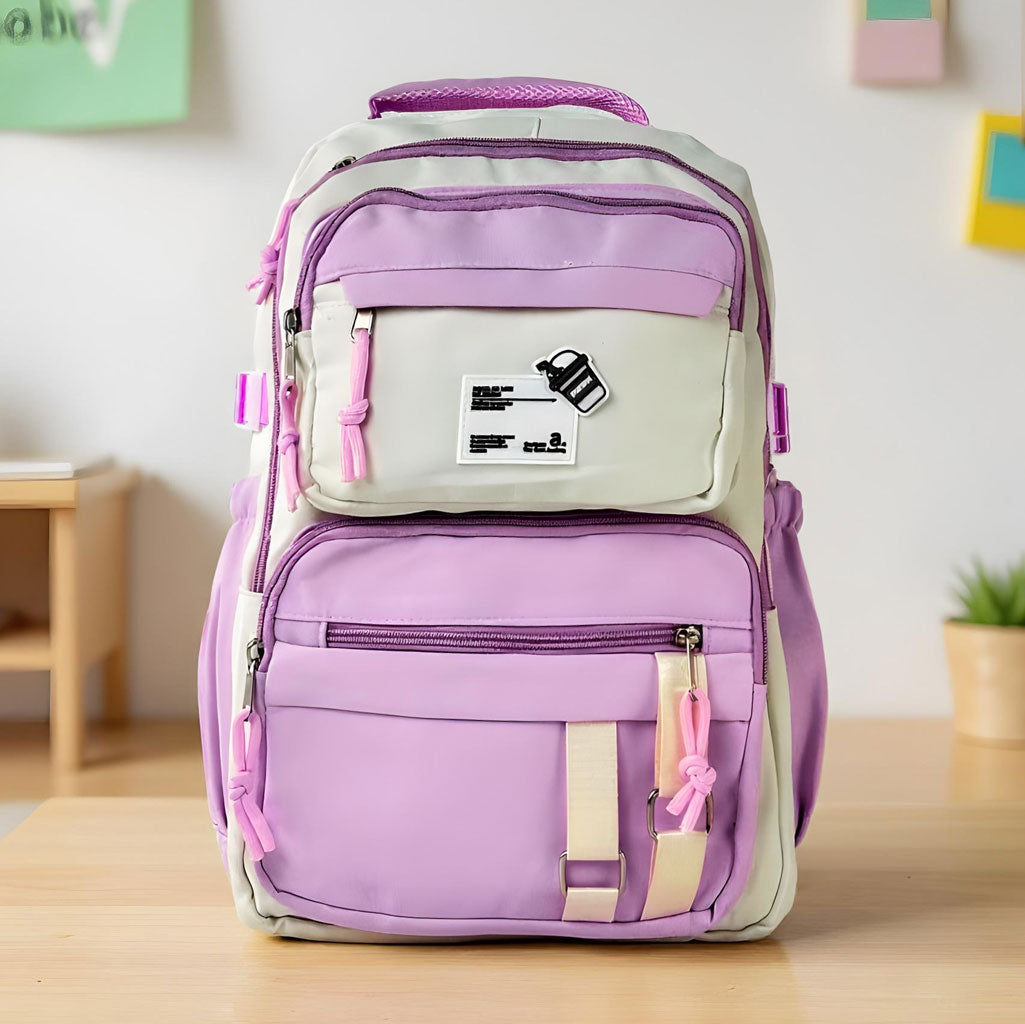 Sacs à dos d’école Style Décontracté Milkshake Mauve – حقيبة ظهر مدرسية بنفسجي تنزوت