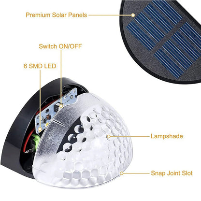 Pack 2 Lampes solaires pour clôture imperméable IP65 – مصابيح الإنارة الخارجية