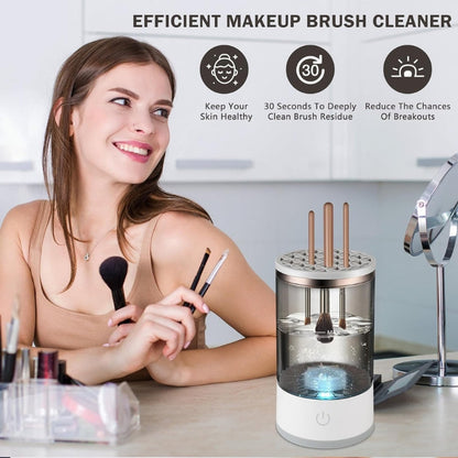Machine de nettoyage de pinceaux maquillage électrique portable 3en1 - منظف ومجفف فرش المكياج الأوتوماتيكي