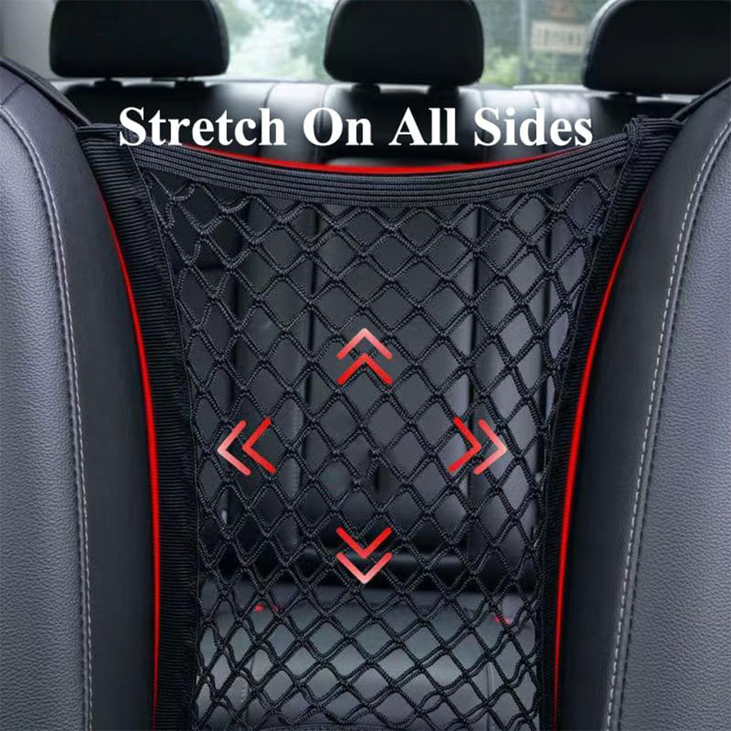 Filet de Rangement Universel en Maille pour Siège Auto – حاجز أطفال ومنظم أغراض