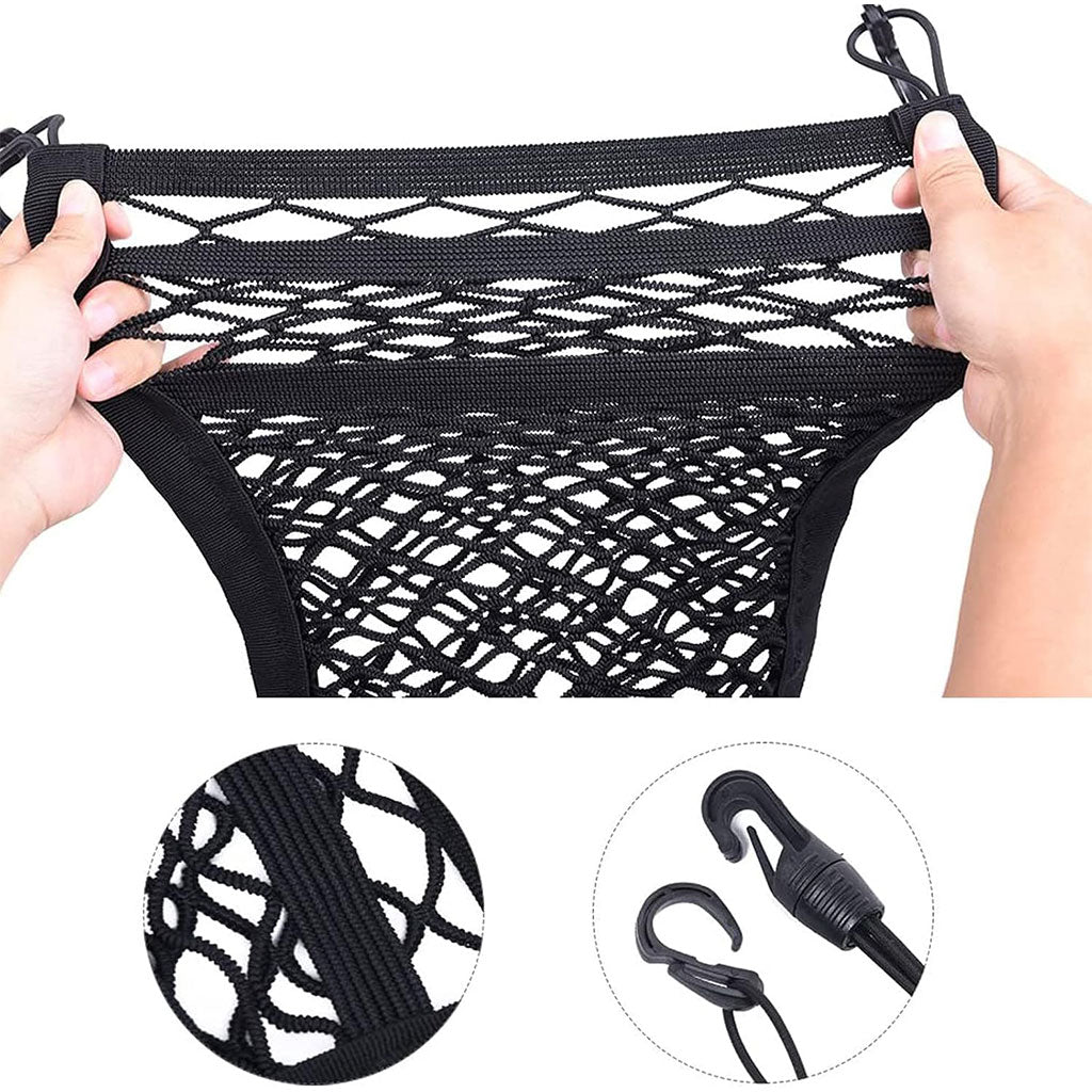 Filet de Rangement Universel en Maille pour Siège Auto – حاجز أطفال ومنظم أغراض