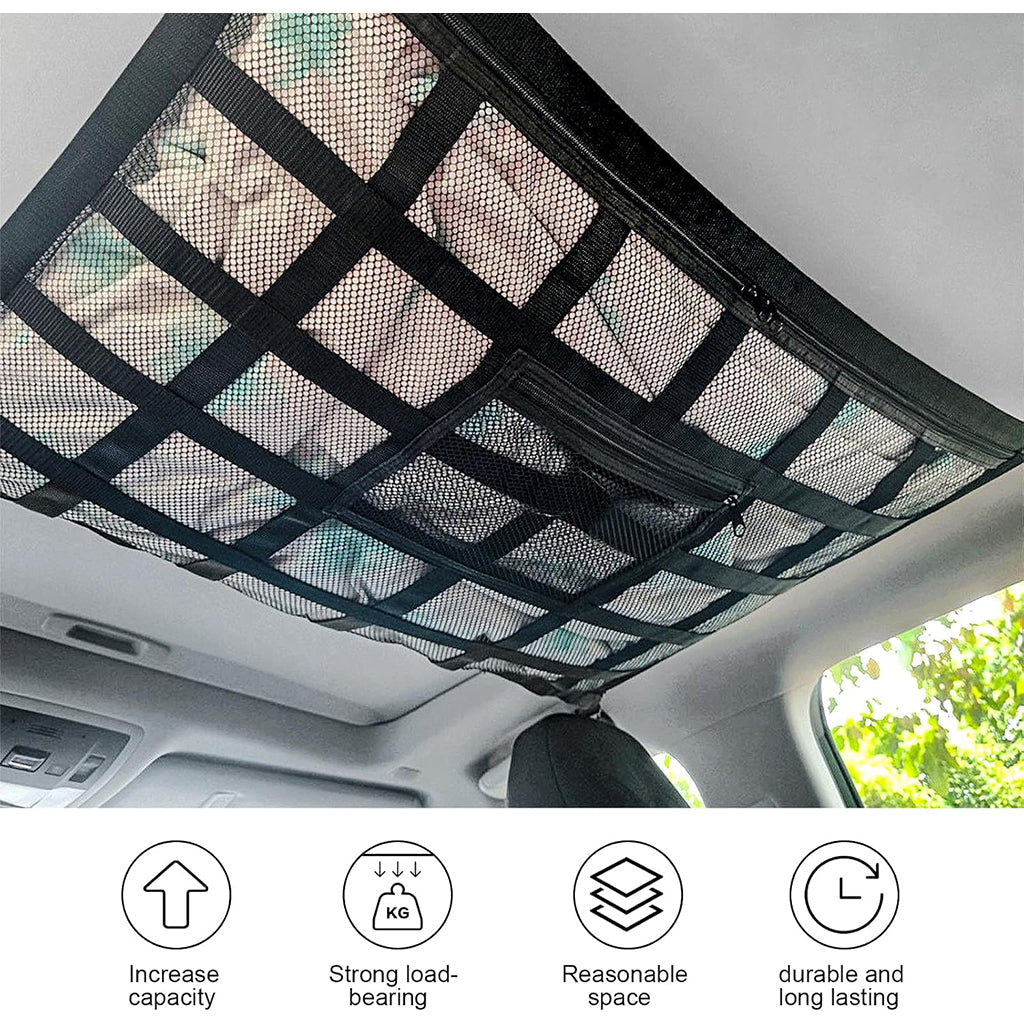 Filet de Rangement pour Toit Voiture Intérieur – منظم أغراض في سقف السيارة