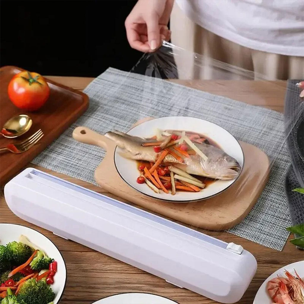 Distributeur de Film Alimentaire Étirable en Cuisine – موزع ورق في المطبخ