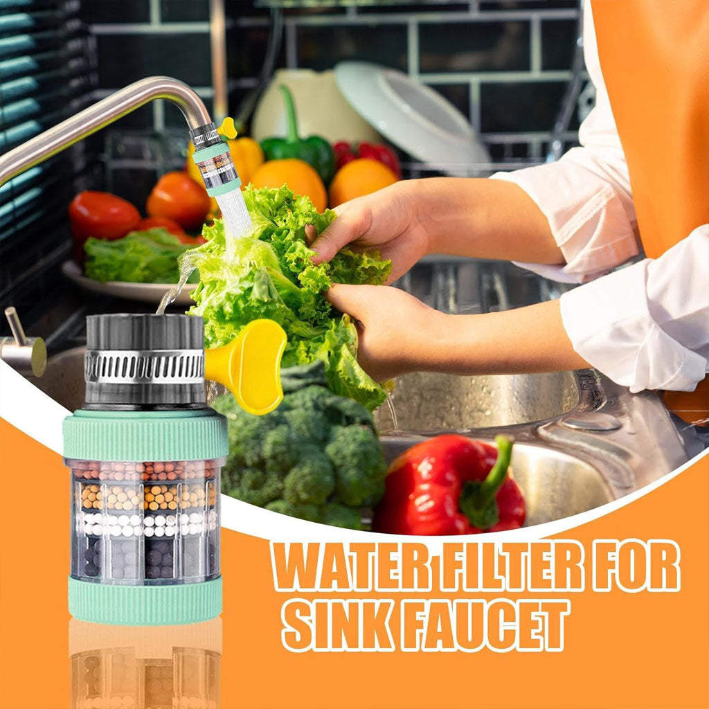 Filtre à eau pour robinet, purificateur de robinet d'évier sans éclaboussures
