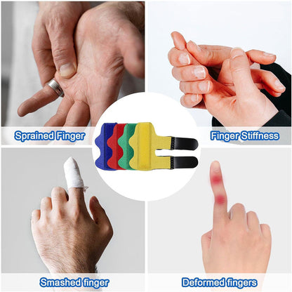 Attelle de doigt réglable avec barre en aluminium pour correction des doigts