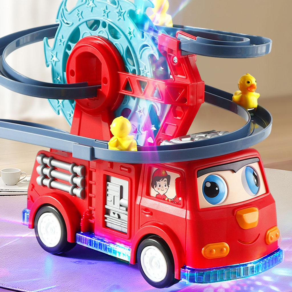 Camion de Pompier Jouet avec Sonore Lumineux Educatif pour Enfants