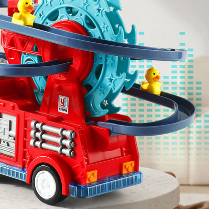 Camion de Pompier Jouet avec Sonore Lumineux Educatif pour Enfants