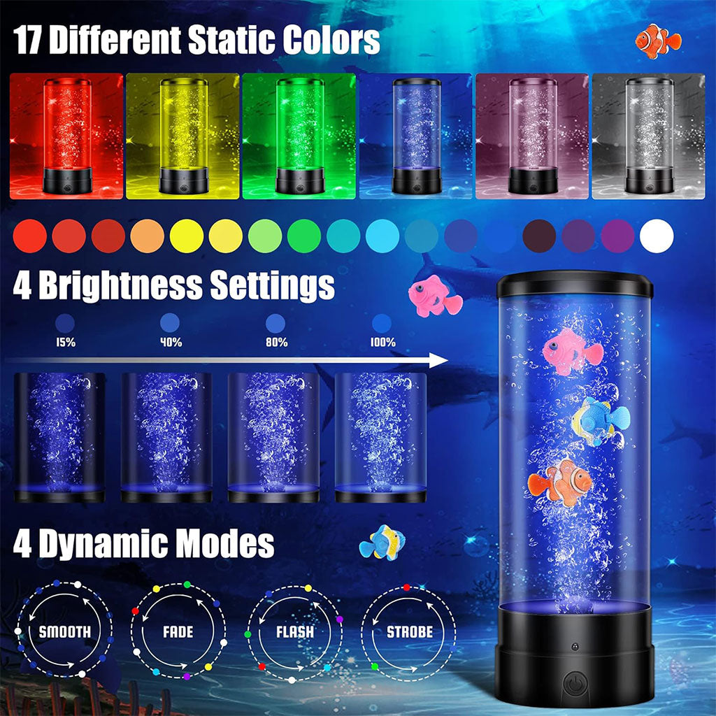 Lumière D’Ambiance Ocean Fish, Veilleuse Décoration Bureau Table