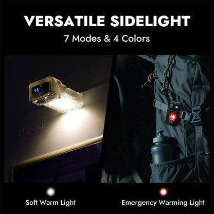 Lampe torche à clip pour chapeau à haute luminosité avec base magnétique – مصباح مغناطيسي عالي السطوع