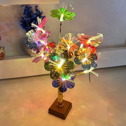 Lampe de Table Fleurs Colorés avec LED – مصباح طاولة للديكور