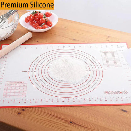 Tapis de pâtisserie en silicone avec graduations pour étaler la pâte – بساط تحضير الحلويات