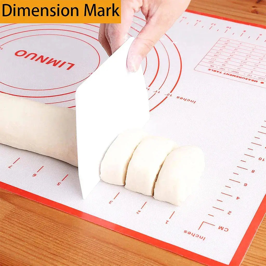Tapis de pâtisserie en silicone avec graduations pour étaler la pâte – بساط تحضير الحلويات
