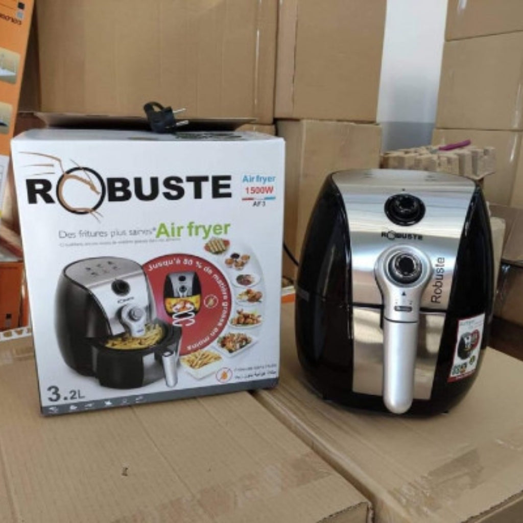 Robuste Friteuse Électrique Sans Huile - Air Fryer - 3.2 Litres - 1500 Watts - مقلاة هوائية