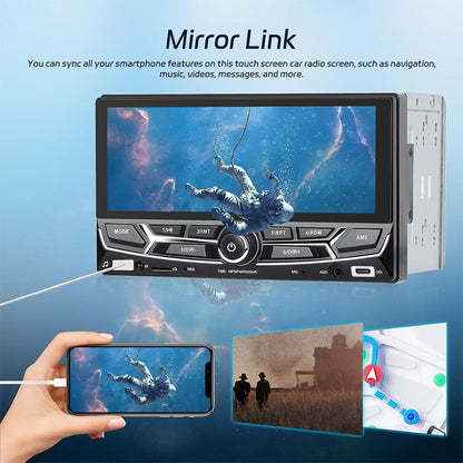 Autoradio 2 Din avec Carplay et Android Auto Ecran Tactile avec Mirror Link – جهاز راديو سيارة