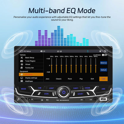 Autoradio 2 Din avec Carplay et Android Auto Ecran Tactile avec Mirror Link – جهاز راديو سيارة