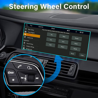 Autoradio 2-DIN avec écran tactile, USB-C, Bluetooth, Wi-Fi, CarPlay et Android Auto – جهاز راديو سيارة