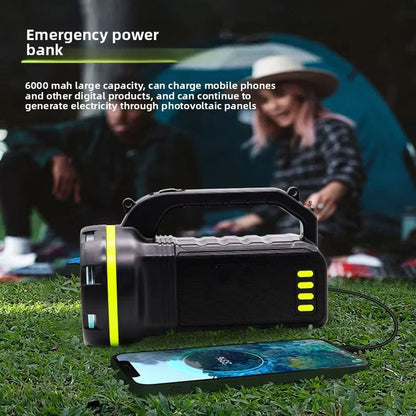 Système d’Éclairage Solaire avec Haut Parleur Bluetooth GDLITE GD-2000A – طقم إنارة بالطاقة الشمسية مع مكبر صوت بلوتوث