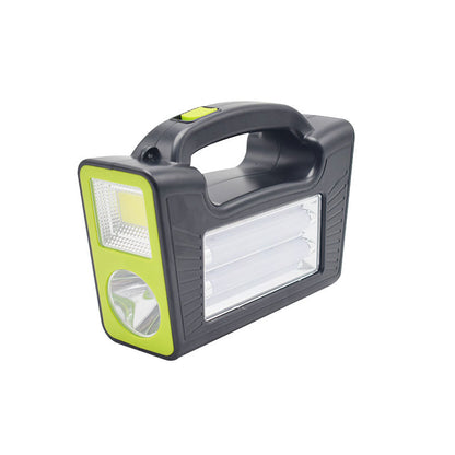 Kit Panneau Solaire portable avec Torche LED Rechargeable et 3 Lampes – طقم مصباح يعمل بالطاقة الشمسية
