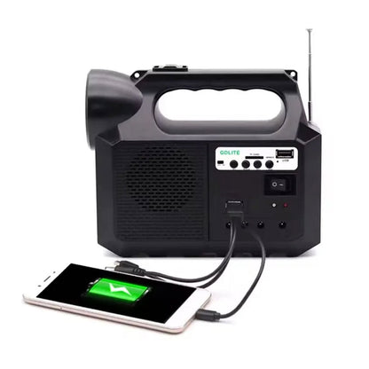 Système d’Éclairage Solaire avec Haut Parleur Bluetooth GDLITE GD8017 – طقم إنارة بالطاقة الشمسية مع مكبر صوت بلوتوث