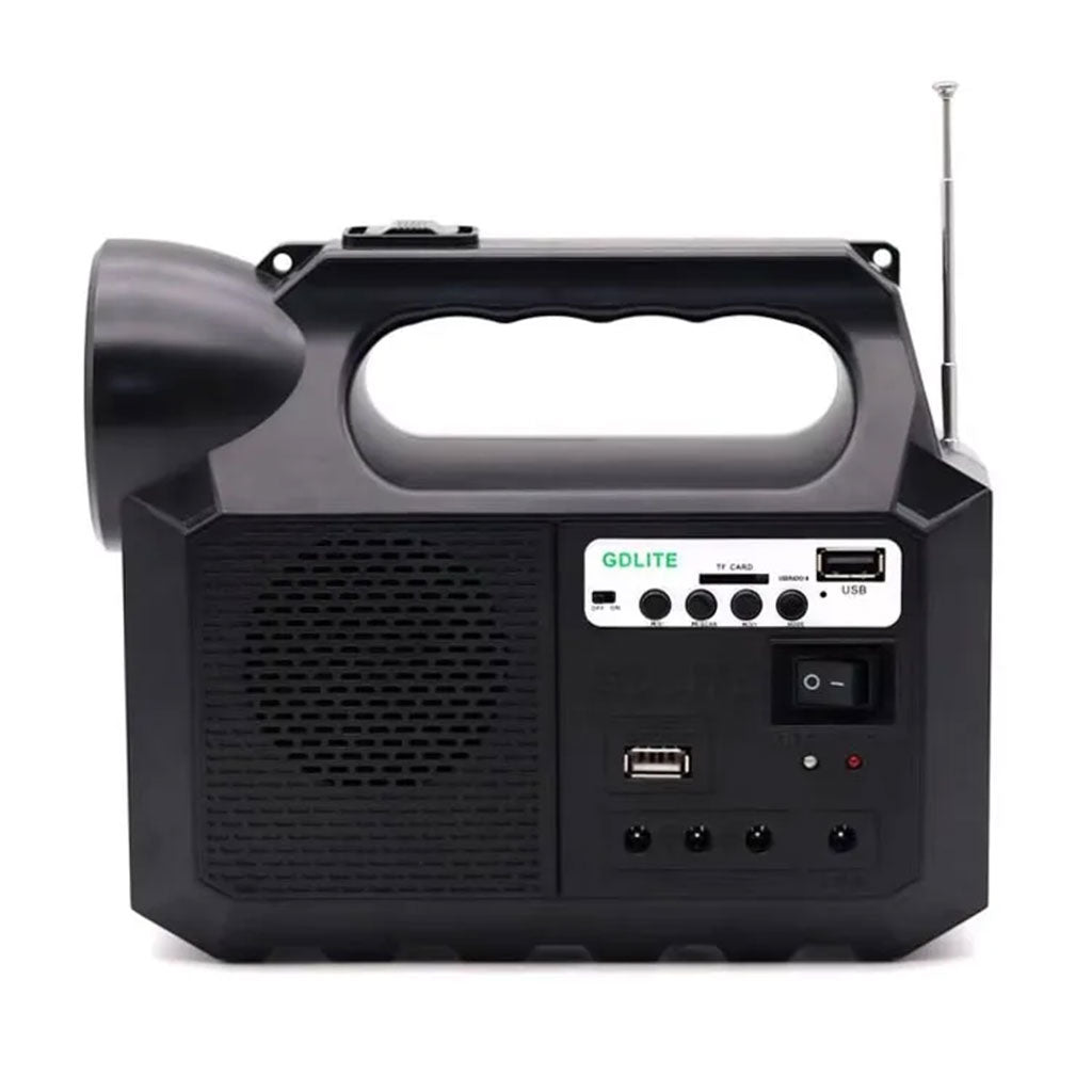 Système d’Éclairage Solaire avec Haut Parleur Bluetooth GDLITE GD8017 – طقم إنارة بالطاقة الشمسية مع مكبر صوت بلوتوث