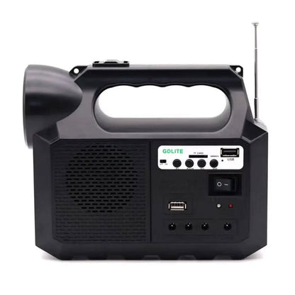 Système d’Éclairage Solaire avec Haut Parleur Bluetooth GDLITE GD8017 – طقم إنارة بالطاقة الشمسية مع مكبر صوت بلوتوث