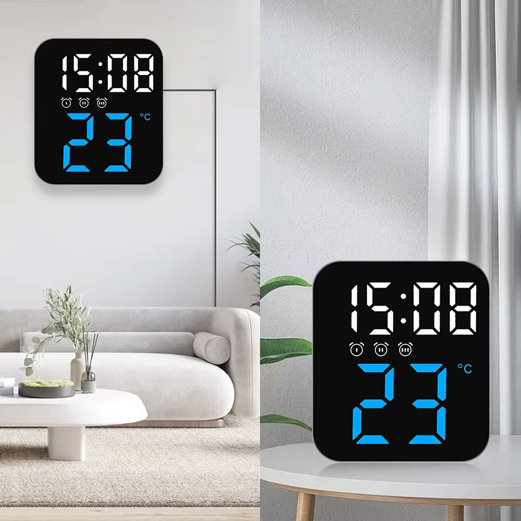Horloge Murale Électronique avec Température GH8015 – ساعة إلكترونية مع عرض درجة الحرارة