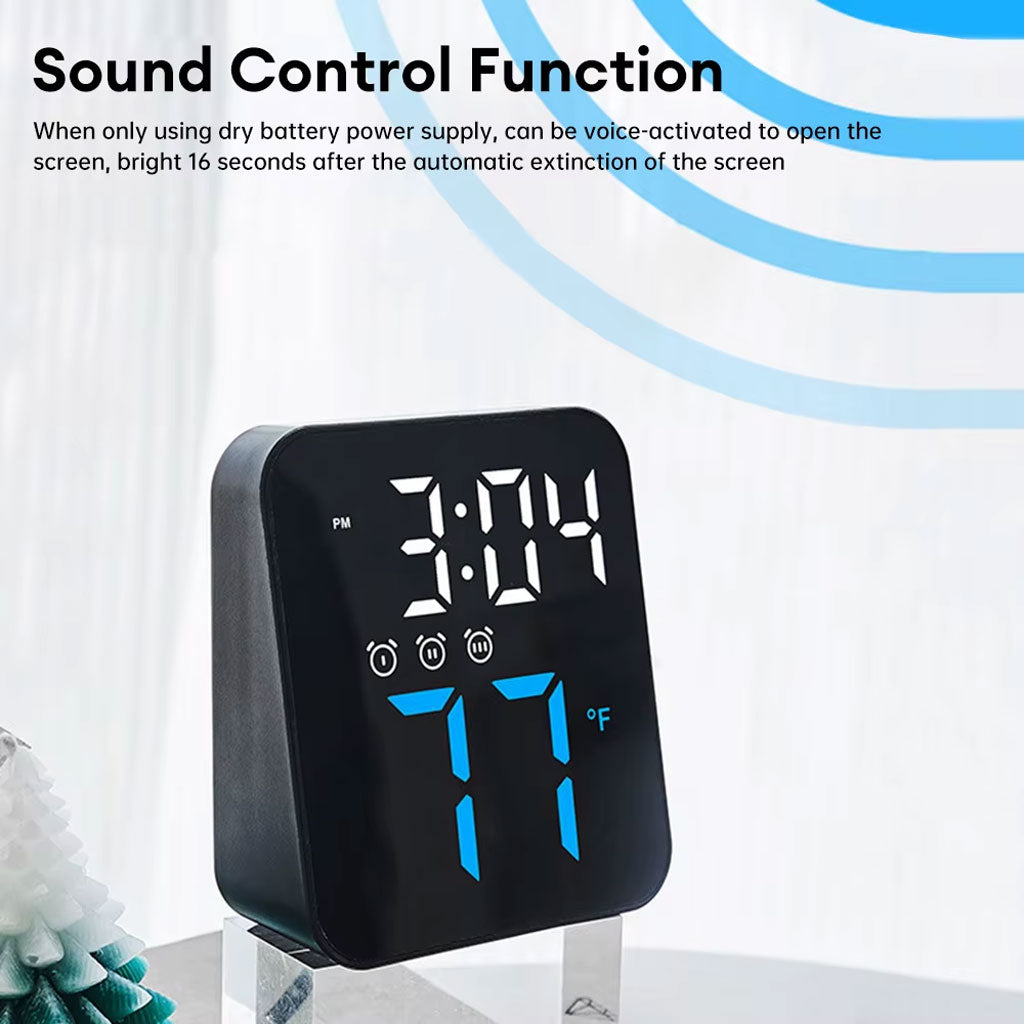 Horloge Murale Électronique avec Température GH8015 – ساعة إلكترونية مع عرض درجة الحرارة