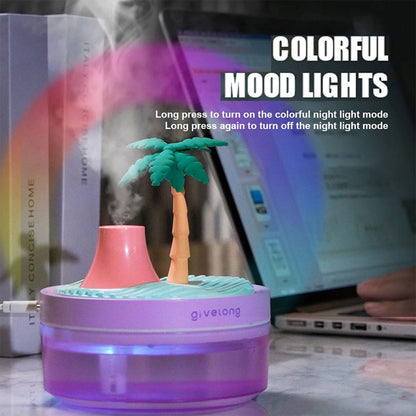 Humidificateur Portable avec Décoration de Paysage et Grand Réservoir de 320 ml – معطر جو محمول
