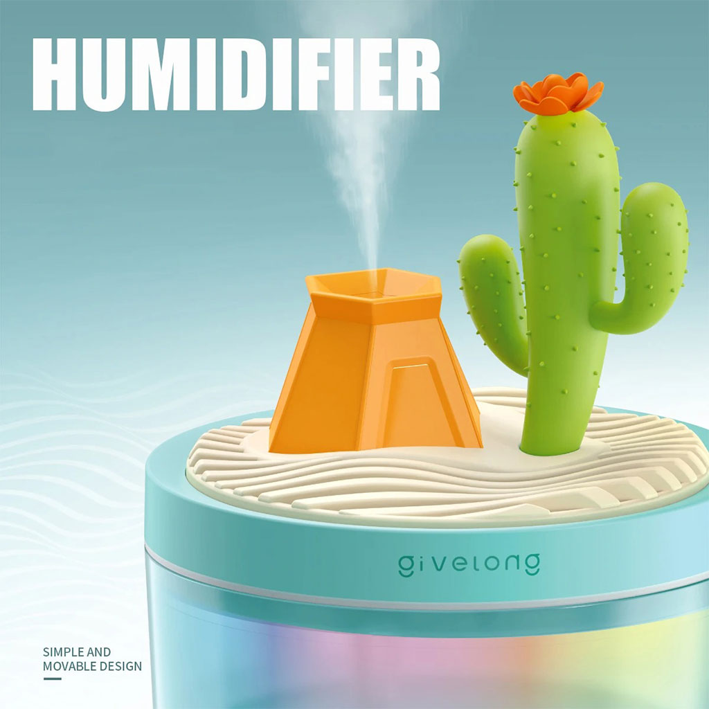 Humidificateur Portable avec Décoration de Paysage et Grand Réservoir de 320 ml – معطر جو محمول