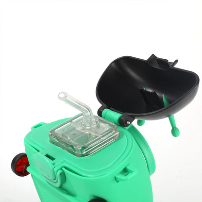 Gourde d'eau 500 ml avec Paille et Motif Cartoon pour Enfants