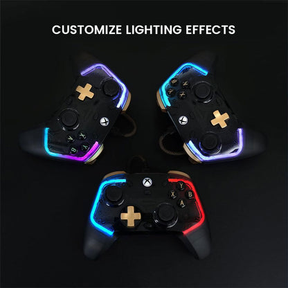 Manette filaire GameSir Kaleid Flux éclairage RGB pour Xbox – يد تحكم لاسلكية أصلية