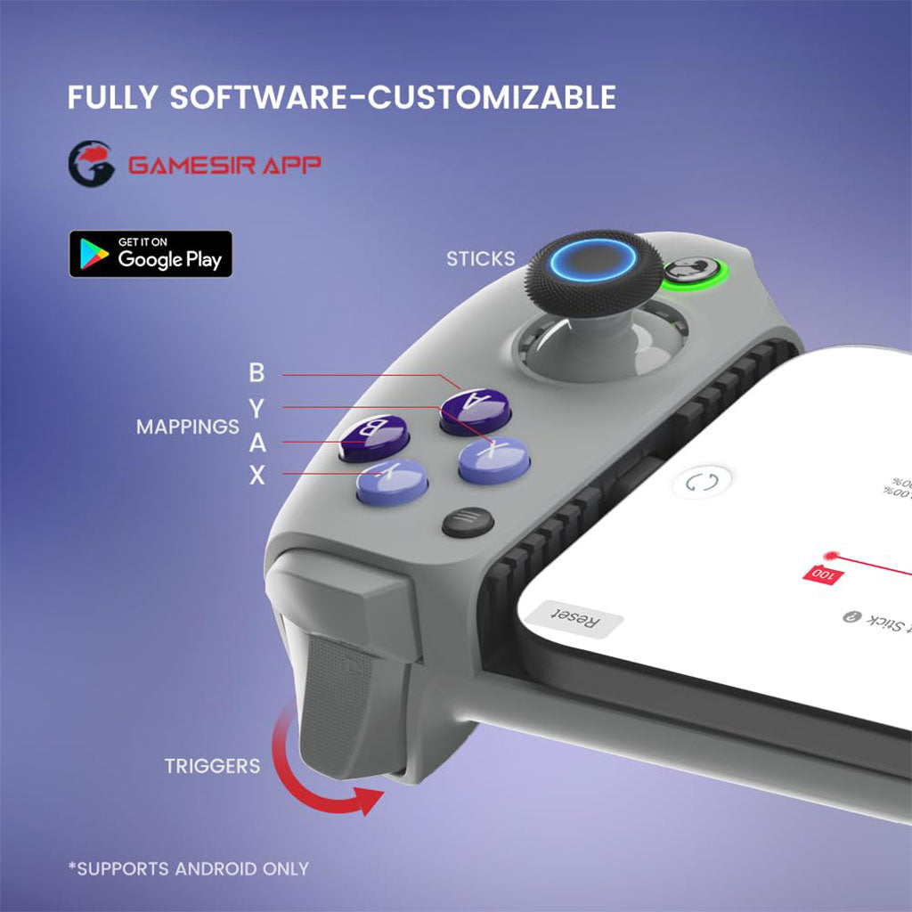 Manette de jeu mobile GameSir G8 Galileo Type-C pour Android et iPhone 15 1 Mois Game Pass Ultimate