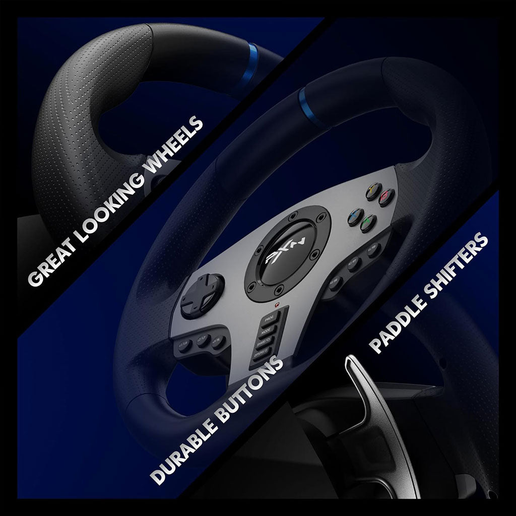 PXN Racing Wheel Steering Wheel V9 270°/ 900°with Shifter and Pedals for PS4,PC,PS3,Xbox Series X|S, Xbox One