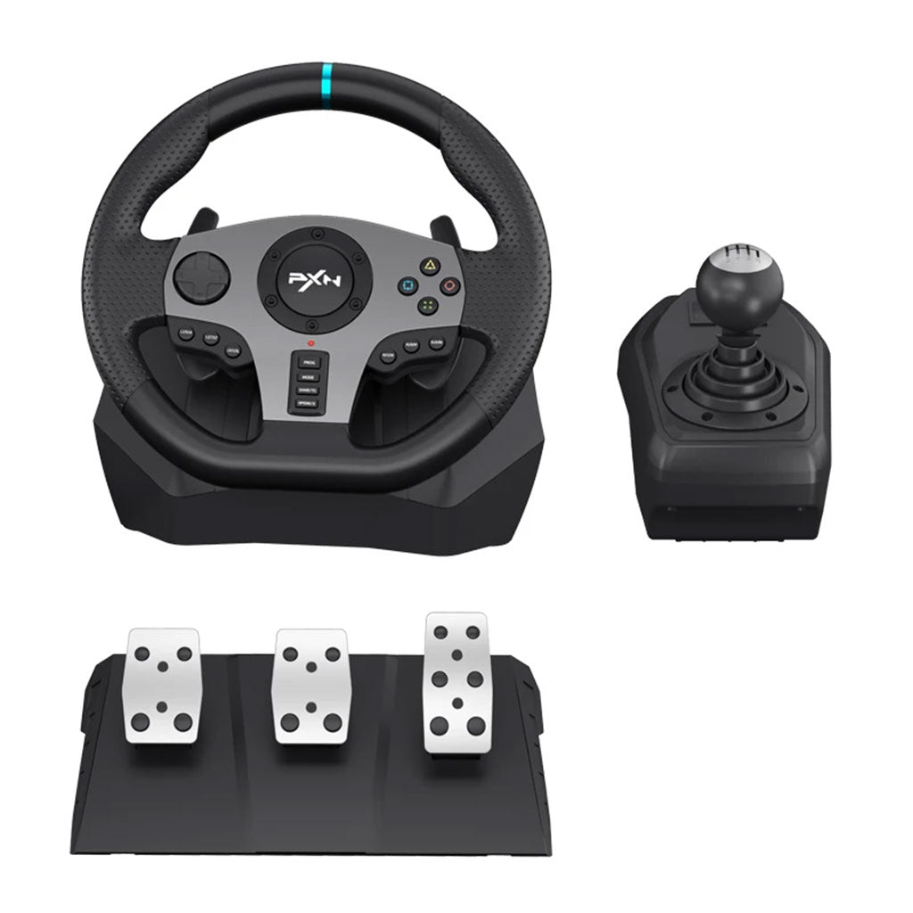 PXN Racing Wheel Steering Wheel V9 270°/ 900°with Shifter and Pedals for PS4,PC,PS3,Xbox Series X|S, Xbox One