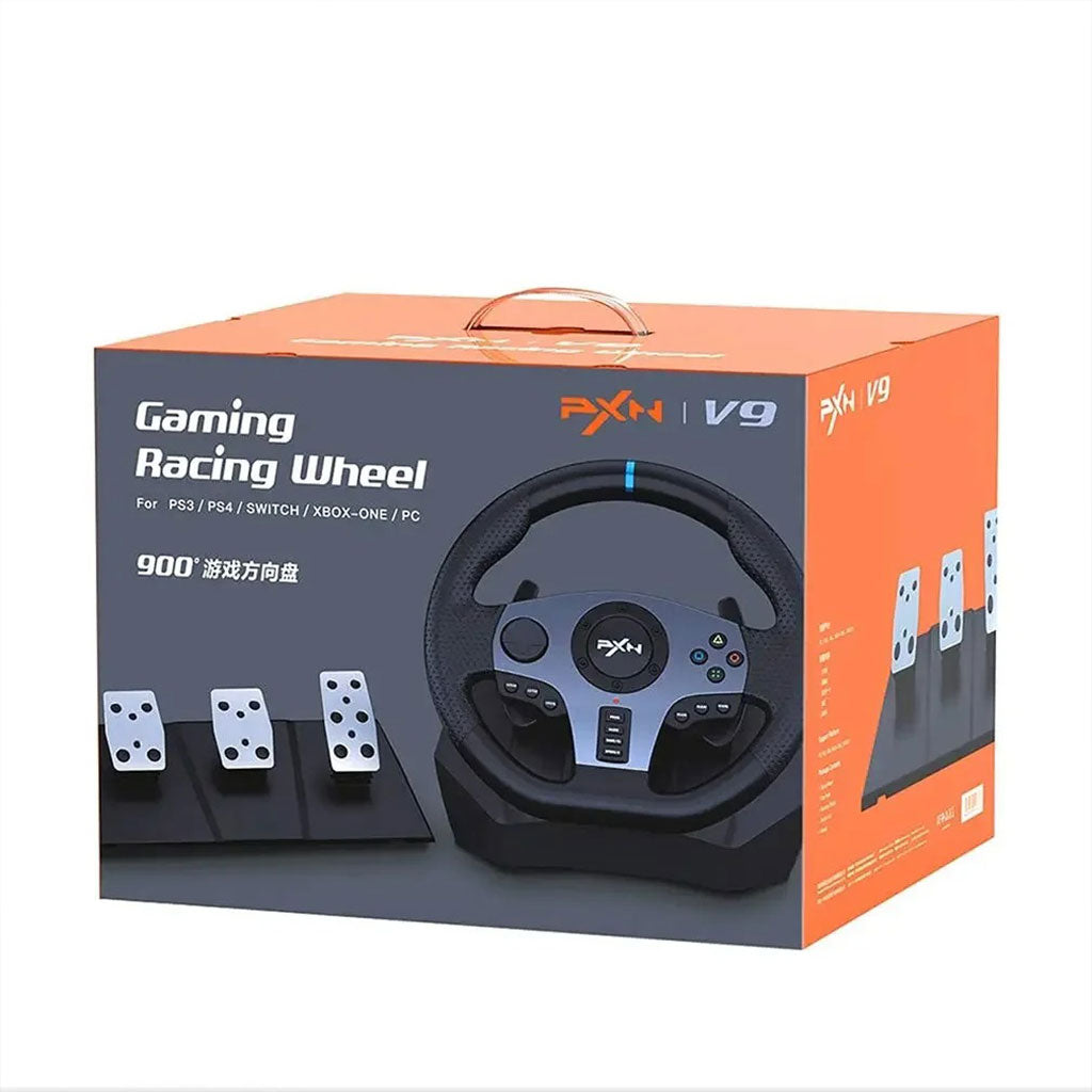 PXN Racing Wheel Steering Wheel V9 270°/ 900°with Shifter and Pedals for PS4,PC,PS3,Xbox Series X|S, Xbox One